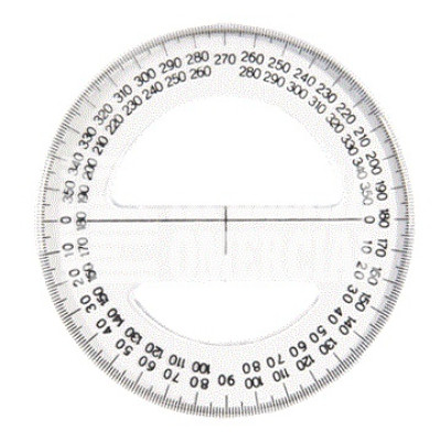 TRANSPORTADOR DE 360 10 CMS